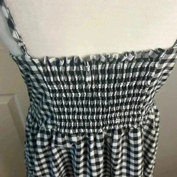 🖤🤍”Daphnea Paris” Black/White Checkered Midi Sundress w/ Pockets Size M🖤🤍 - Picture 7 of 13